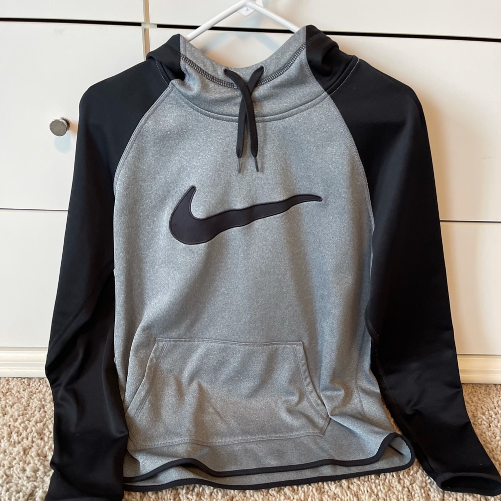 Nike grey and black hoodie